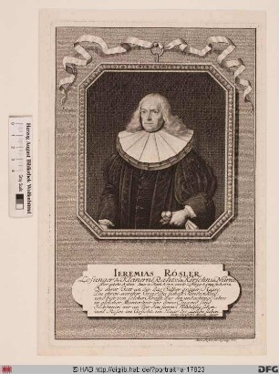 Bildnis Jeremias Rösler