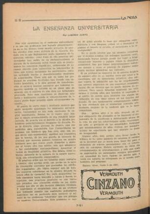 La enseñanza universitaria
