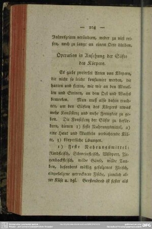 Operation in Ansehung der Säfte des Körpers