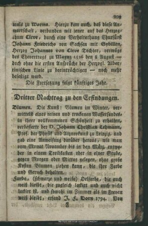 Dritter Nachtrag zu den Erfindungen