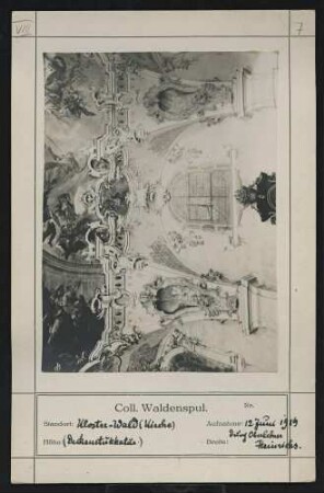 Deckenstukkatur Standort: Kloster Wald (Kirche)