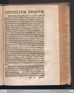Consilium Primum.