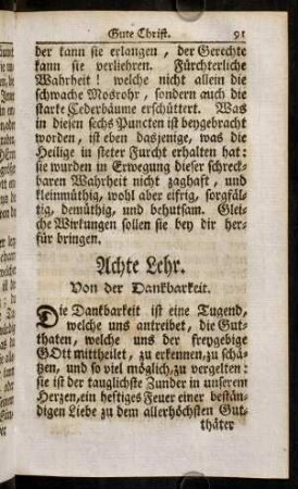 91-102, Achte Lehr.