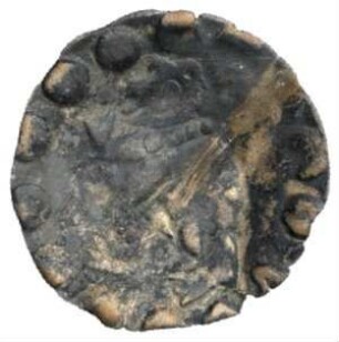 Fundmünze, Pfennig (Schüsselpfennig), 16. Jh.