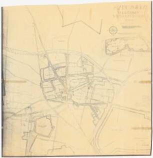 Grünflächengestaltung Brunnstadt und Görnau: Stadt Zgierz: Lageplan, vorläufiger Wirtschaftsplan 1:5000