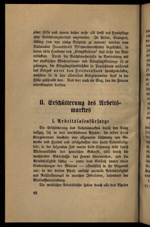 22-39, II. Erschütterung des Arbeitsmarktes