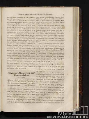 Miniatur-Malerein auf Manuscripten