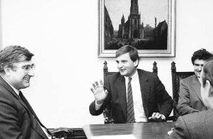 Freiburg im Breisgau: Dr. Jürgen Morlok, FDP-Landesvorsitzender, bei Oberbürgermeister Rolf Böhme