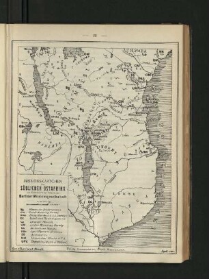 Missionskärtchen des Südlichen Ostafrika