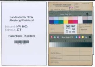 Entnazifizierung Theodore Hasenbeck , geb. 13.05.1891 ()