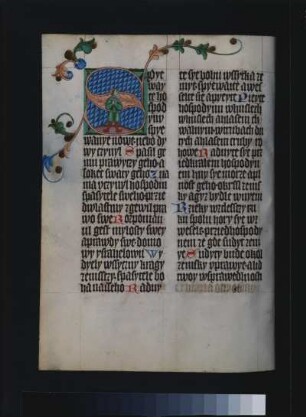 fol. 82v, Initiale mit Textseite
