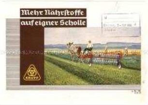 Wenderechen als Heuwender