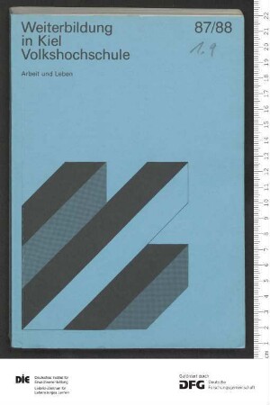Programm Jahr 1987/1988
