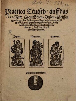 Practica Teutsch auf das 1548. Jare