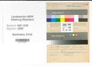 Entnazifizierung Ernst Bachmann , geb. 19.11.1897 (Beamter)