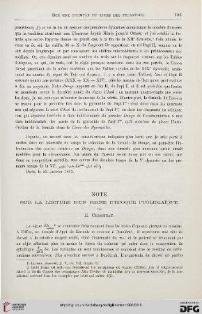 14: Note sur la lecture d'un signe d'époque ptolémaǐque