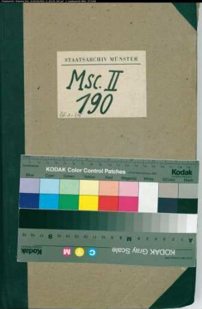 Materialsammlung Johannes Nikolaus Kindlingers zur Geschichte der Hörigkeit, Hofesverfassung, Ministerialität, Vogteien und der Herzöge von Westfalen