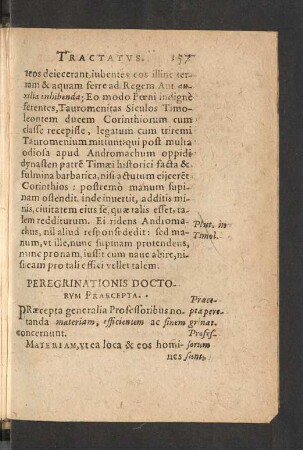 Peregrinationis Doctorum Praecepta.