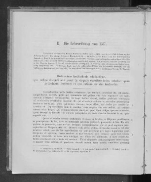 II. Die Lehrordnung von 1537.