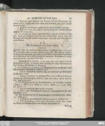 §. 6. Die Trostgründe aus dieser Lehre.