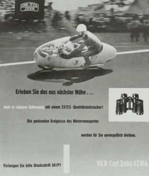 Werbung für ein Zeiss-Fernglas