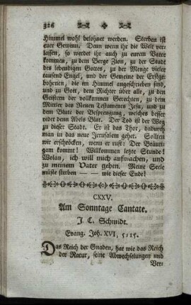 CXXV. Am Sonntage Cantate. Evang. Joh.XVI, 5-15.