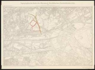 Topographische Karte des Rheinisch-Westfälischen Steinkohlebezirks Oberhausen-Osterfeld. Zum Projekt gehörend: Hermann Mattern, Revierpark Vonderort, Oberhausen: Topographische Karte 1:10000