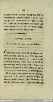 Neuntes Kapitel. Er erscheint auf dem Concilio zu Costnitz