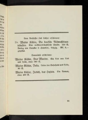 93 Vom Verfasser bisher erschienen...
