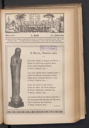 Mai 1917 8. Heft 21. Jahrgang