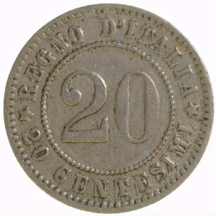 Münze, 20 Centesimi, 1894