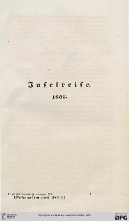 Inselreise 1835