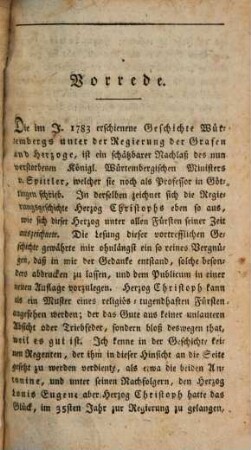 Regierungsgeschichte des Herzogs Christoph zu Würtemberg