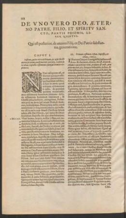 De Uno Vero Deo, Aeterno Patre, Filio, Et Spiritu Sancto, Partis Prioris, Liber Quintus.