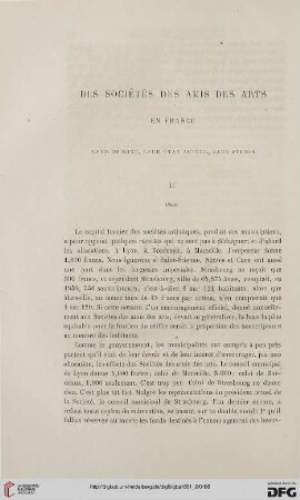 10: Des Sociétés des Amis des Arts en France, [4] : leur origine, leur état, leur avenir