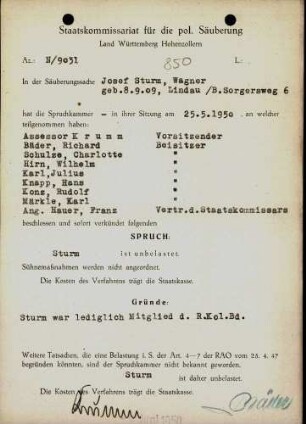 Sturm, Josef