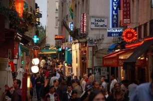 Paris - Quartier Latin : Gasse im Quartier Latin, Paris 2006