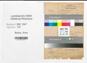 Entnazifizierung Arno Braun , geb. 06.06.1897 (Polizeibeamter)