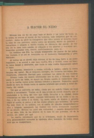 A hacer el nido