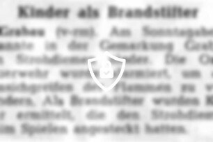 Kinder als Brandstifter