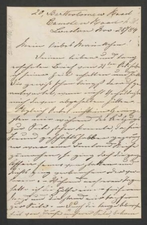 Brief an Mariette von Roell : 25.11.1884