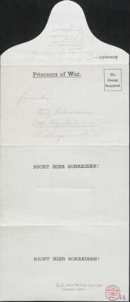 [Adolf Ostermann an Fritz Ostermann in Bad Oeynhausen]