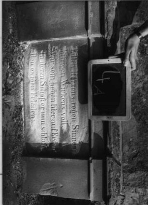 Grabstein 370 (Index: 100087992) Maße HxBxT: 205x82x32 cm: Grabstein 370A