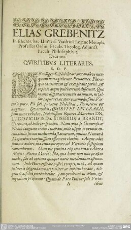 Quiritibus Literariis
