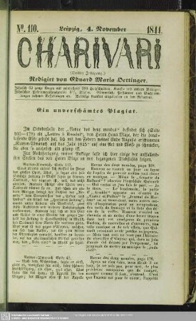3.1844=110: Charivari