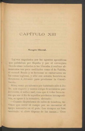 Capítulo XIII - Sangre liberal.