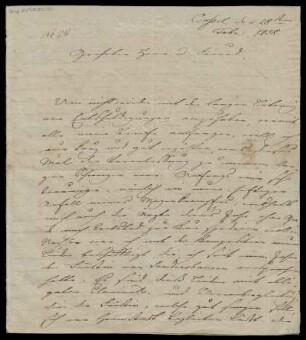 Brief von Louis Spohr an Adolf Friedrich Hesse