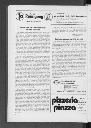 Bericht von den Weihnachtsfeier des EBV von 1875