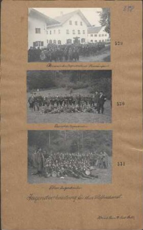 Abmarsch der Jugendwehr in Oberwarngau