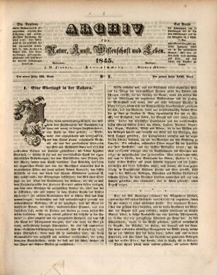 Archiv für Natur, Kunst, Wissenschaft und Leben. 1845 = Jg. 13